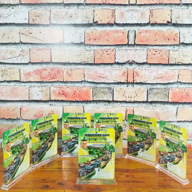 Custom Acrylic Racing Award Plaque – Indonesia Damper Class